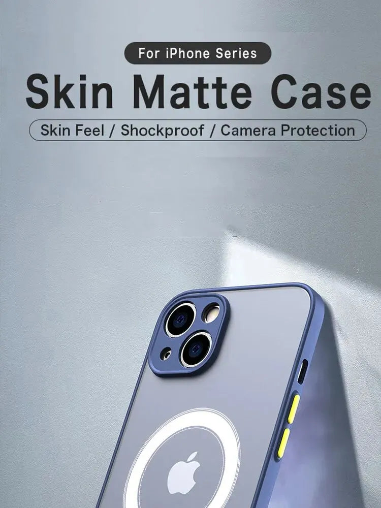 coque transparente  magnétique matte