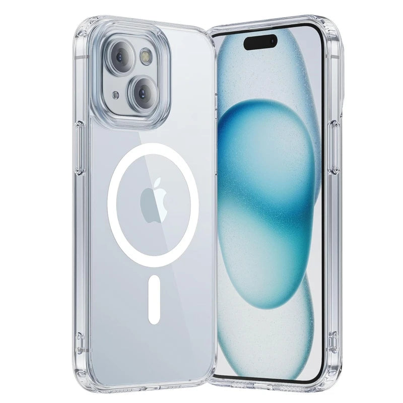 coque transparente magnétique pour iphone- luxynaya