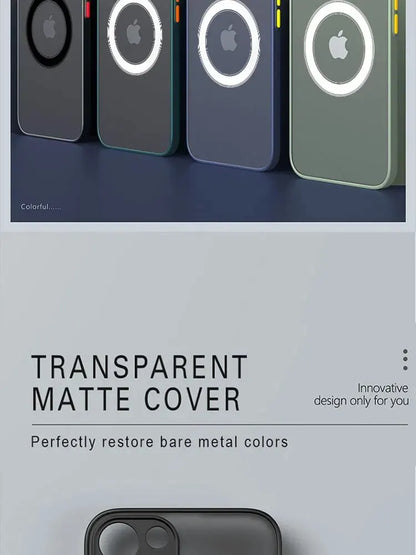 Coque transparente  magnétique Matte