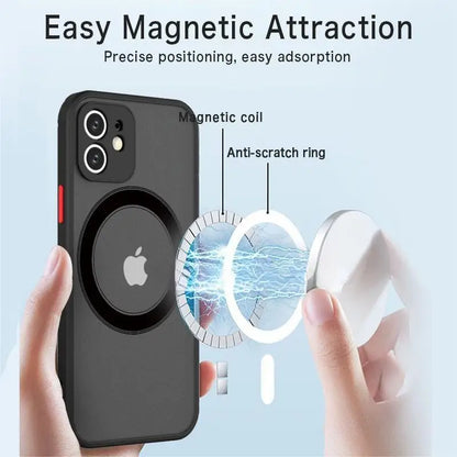 Coque transparente  magnétique Matte