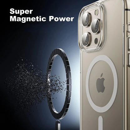 Coque transparente magnétique pour iPhone- Luxynaya